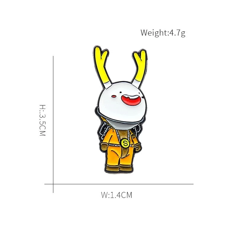 Kawaii Cartoon Antlers Head Brooch 4 Kawaii Cartoon Antlers Head Brooch - Image 2