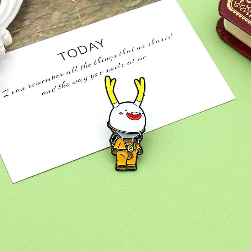Kawaii Cartoon Antlers Head Brooch 3 Kawaii Cartoon Antlers Head Brooch