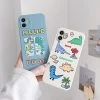 Cartoon Jurassic Dinosaur IPhone Case -Kawaii Fashion Shop Cartoon Jurassic Dinosaur Phone Case For iPhone 12 11 Pro Max XS XR X 7 8