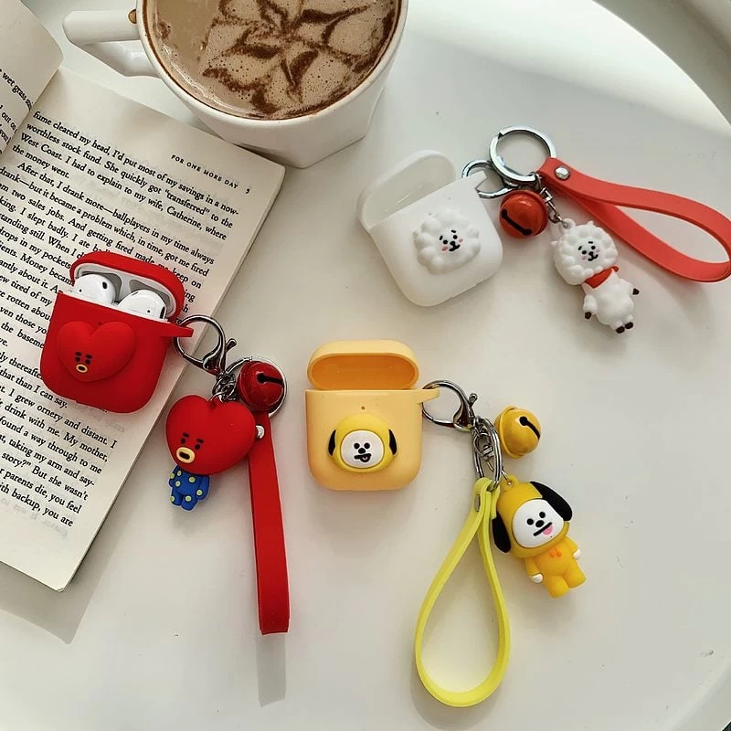 Kawaii BTS Mascots Airpods Case 5 Kawaii BTS Mascots Airpods Case - Image 3
