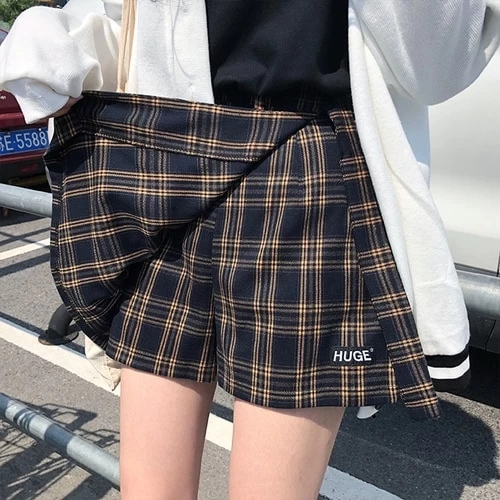 Fashion Vintage Plaid Mini Skirts 4 Fashion Vintage Plaid Mini Skirts - Image 2