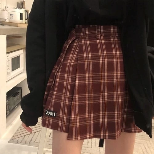 Fashion Vintage Plaid Mini Skirts 5 Fashion Vintage Plaid Mini Skirts - Image 3