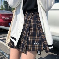 Fashion Vintage Plaid Mini Skirts