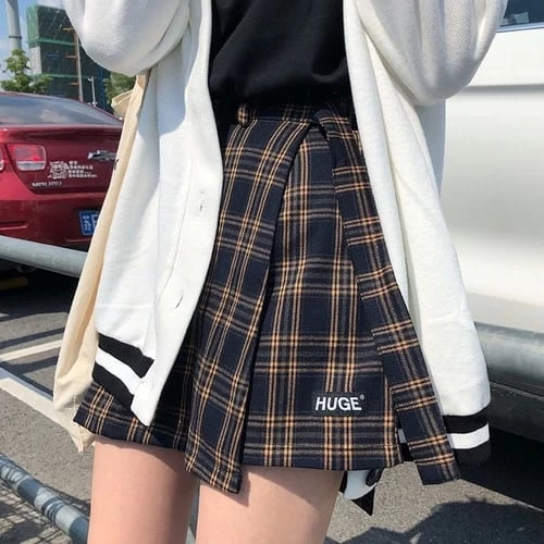 Fashion Vintage Plaid Mini Skirts 3 Fashion Vintage Plaid Mini Skirts