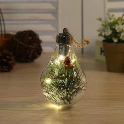 LED Christmas Light Bulb 11 LED Christmas Light Bulb -Kawaii Fashion Shop Christmas LED Ball Lights Ornaments For Christmas Tree New Year 2022 Outdoor Decoration Transparent Festival Christmas 3