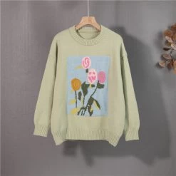 Korean Style Floral Knitted Sweater 15 Korean Style Floral Knitted Sweater -Kawaii Fashion Shop Colorfaith New 2021 Women Autumn Winter Sweaters Knitted Elegant Floral Warm Fashionable Oversized Vintage Lady Tops.jpg 640x640