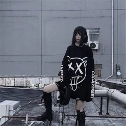 Gothic Punk Long Sleeve Egirl Tee
