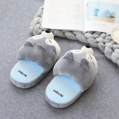 Cute Shiba Akita Inu Slippers 9 Cute Shiba Akita Inu Slippers -Kawaii Fashion Shop Couple Cartoon Cute Husky Shiba Home Winter Warm Non Slip Indoor Fluffy Floor Shoes Women s 3