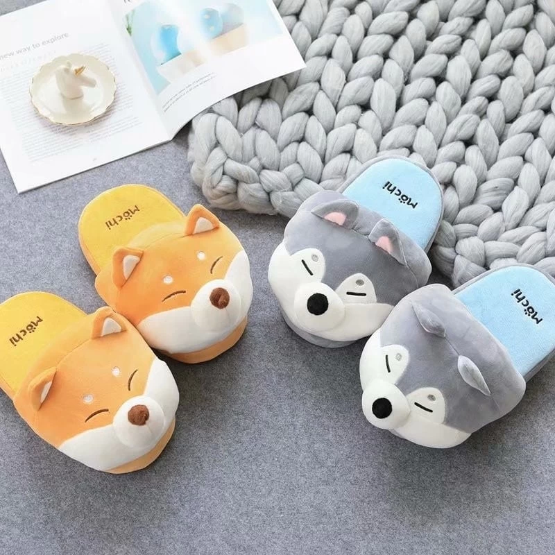 Cute Shiba Akita Inu Slippers 3 Cute Shiba Akita Inu Slippers