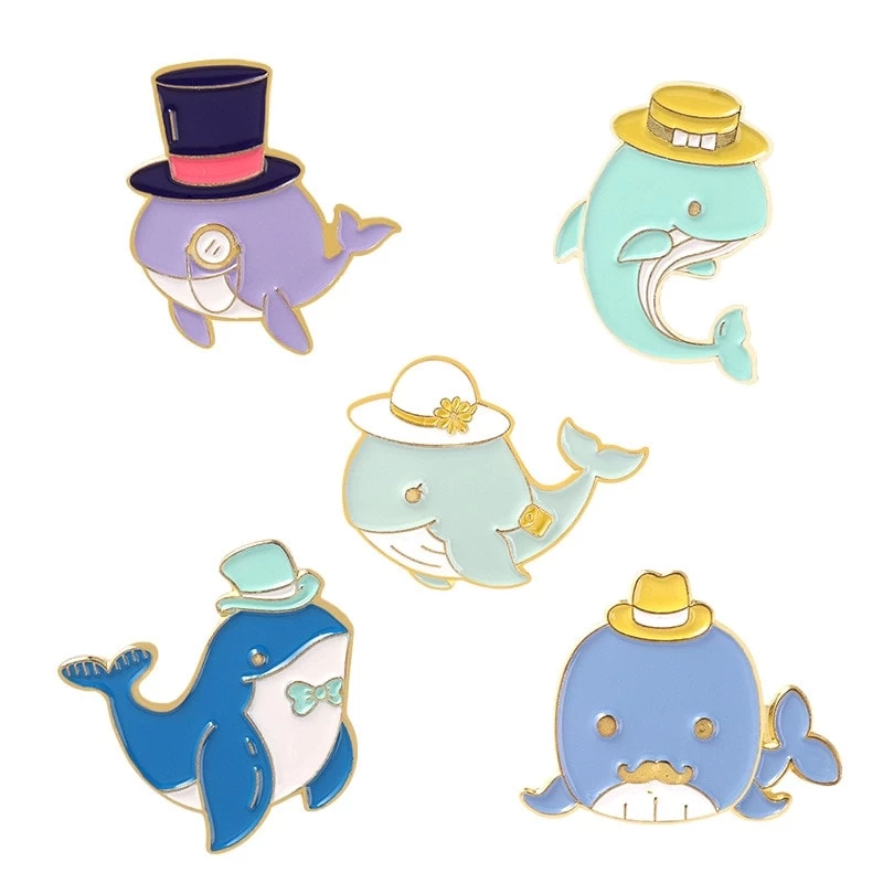 Cute Cartoon Whale Brooch 7 Cute Cartoon Whale Brooch - Image 5