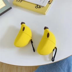 Cute 3D Banana Silicone AirPods Case -Kawaii Fashion Shop Cute 3D Banana Silicone AirPods Case 5