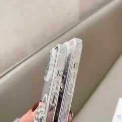 Kawaii 3D Bear IPhone Case -Kawaii Fashion Shop Cute Bear Cartoon Shockproof Laser Phone Case For iPhone 11 12 13 Pro XS Max X 4