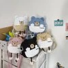 Cute Bear Mini Crossbody Bag -Kawaii Fashion Shop Cute Bear Shape Cartoon Animal Shoulder Bag For Children Nylon Purse Messengers Bags Girl Handbag Round