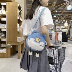 Cute Bear Mini Crossbody Bag 11 Cute Bear Mini Crossbody Bag -Kawaii Fashion Shop Cute Bear Shape Cartoon Animal Shoulder Bag For Children Nylon Purse Messengers Bags Girl Handbag Round 3