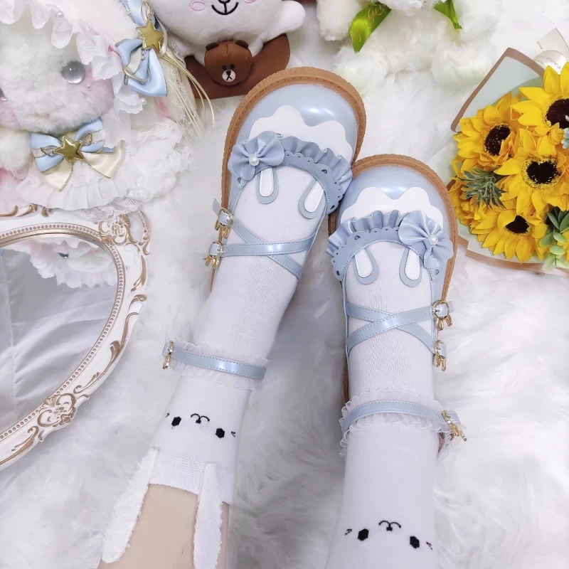 Cute Bunny Flat Lolita Shoes 7 Cute Bunny Flat Lolita Shoes - Image 5