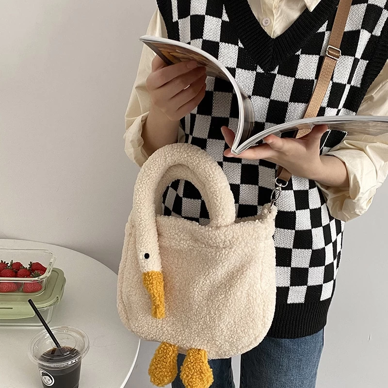 Kawaii Cartoon Goose Shoulder Bag 6 Kawaii Cartoon Goose Shoulder Bag - Image 4