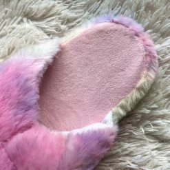 Kawaii Alpaca Slippers -Kawaii Fashion Shop Cute Cartoon Alpaca House Women Fur Slippers Winter Warm Plush Parent Child Floor Slides Indoor Bedroom 5