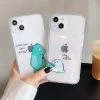 Cartoon Dinosaur Couple IPhone Case -Kawaii Fashion Shop Cute Cartoon Animal Dinosaur Couple Phone Case For iPhone 13 Pro Max 12 11 X XS
