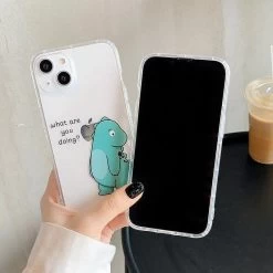 Cartoon Dinosaur Couple IPhone Case -Kawaii Fashion Shop Cute Cartoon Animal Dinosaur Couple Phone Case For iPhone 13 Pro Max 12 11 X XS 4