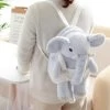 Cute Plush Elephant Backpack 2 Cute Plush Elephant Backpack -Kawaii Fashion Shop Cute Cartoon Animal Plush Backpack Stuffed Elephant Cross Body Bag Kids School Bag Baby Backpack Children