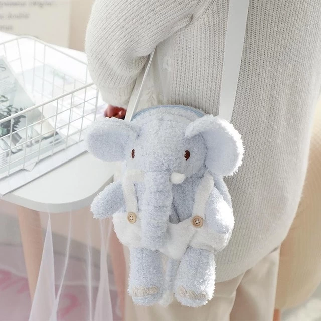 Cute Plush Elephant Backpack 4 Cute Plush Elephant Backpack - Image 2