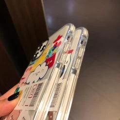Cartoon Bear Transparent IPhone Cases 13 Cartoon Bear Transparent IPhone Cases -Kawaii Fashion Shop Cute Cartoon Bear Shockproof Phone Cases For iPhone 12 11 Pro XR X XS Max Mini 5