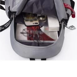 Cute Cartoon Cat Canvas Backpack -Kawaii Fashion Shop Cute Cartoon Cat Ears Backpack Girl Schoolbag for Teenage Women Back Pack Canvas School Backpack Famale 5