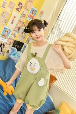 Cute Cartoon Pattern Overalls -Kawaii Fashion Shop Cute Cartoon Pattern Overalls 4