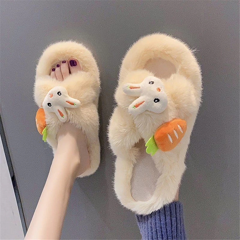 Kawaii Cartoon Plush Slippers 4 Kawaii Cartoon Plush Slippers - Image 2