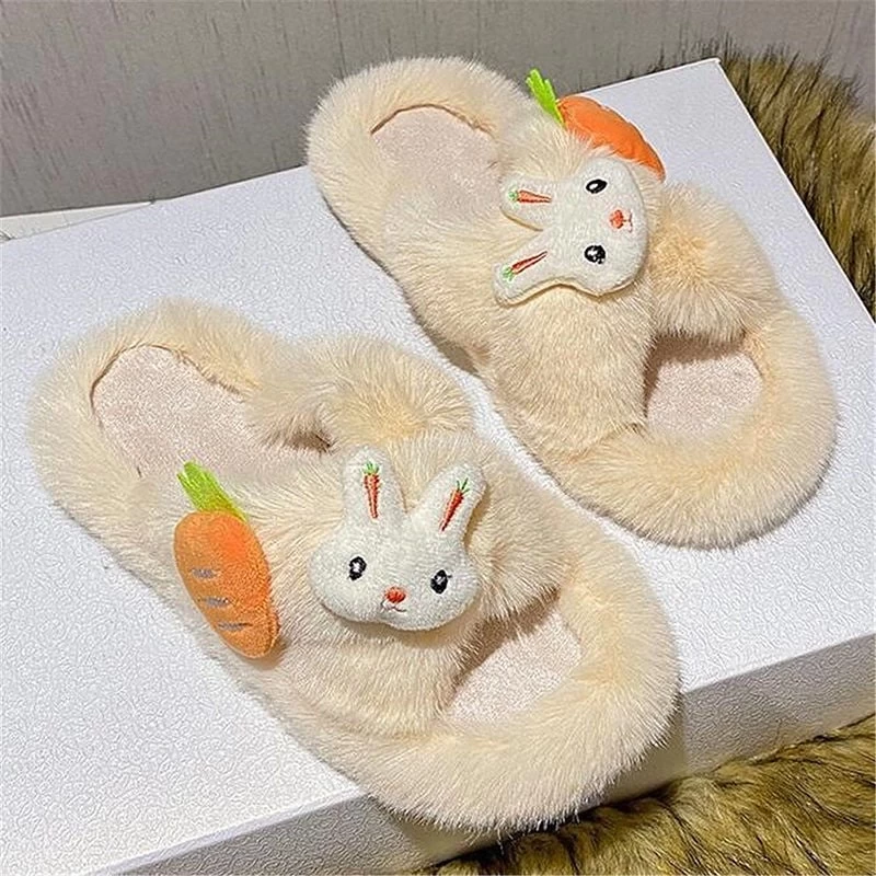 Kawaii Cartoon Plush Slippers 6 Kawaii Cartoon Plush Slippers - Image 4