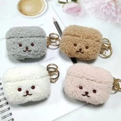 Cute Fluffy Bear Airpods Cases