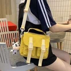 Kawaii Girl Style Crossbody Bag 12 Kawaii Girl Style Crossbody Bag -Kawaii Fashion Shop Cute Girl Style Crossbody Bag Small Party Bags Korean Japanese College StudentsSingle Shoulder Bag Nylon Junior 4
