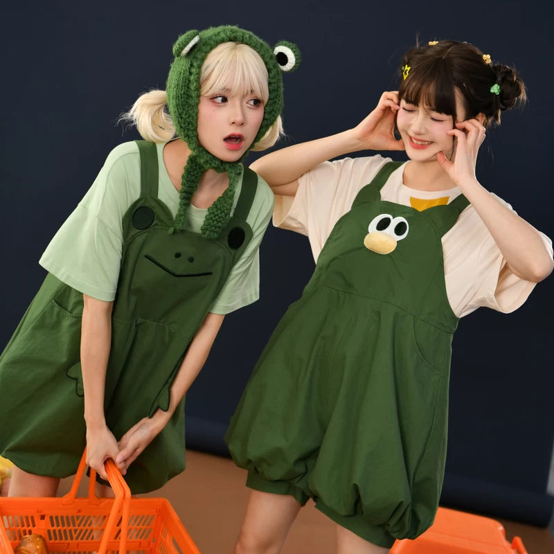 Cute Green Frog Three-Dimensional Overalls 5 Cute Green Frog Three-Dimensional Overalls - Image 3