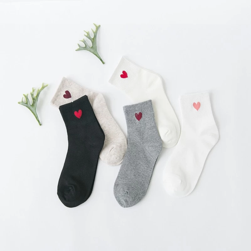 Cute Heart Long Socks 6 Cute Heart Long Socks - Image 4
