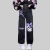 Cute Japanese Harajuku Style Kuromi Printed Jeans 1 Cute Japanese Harajuku Style Kuromi Printed Jeans -Kawaii Fashion Shop Cute Japanese Harajuku Style Kuromi Printed Jeans 2