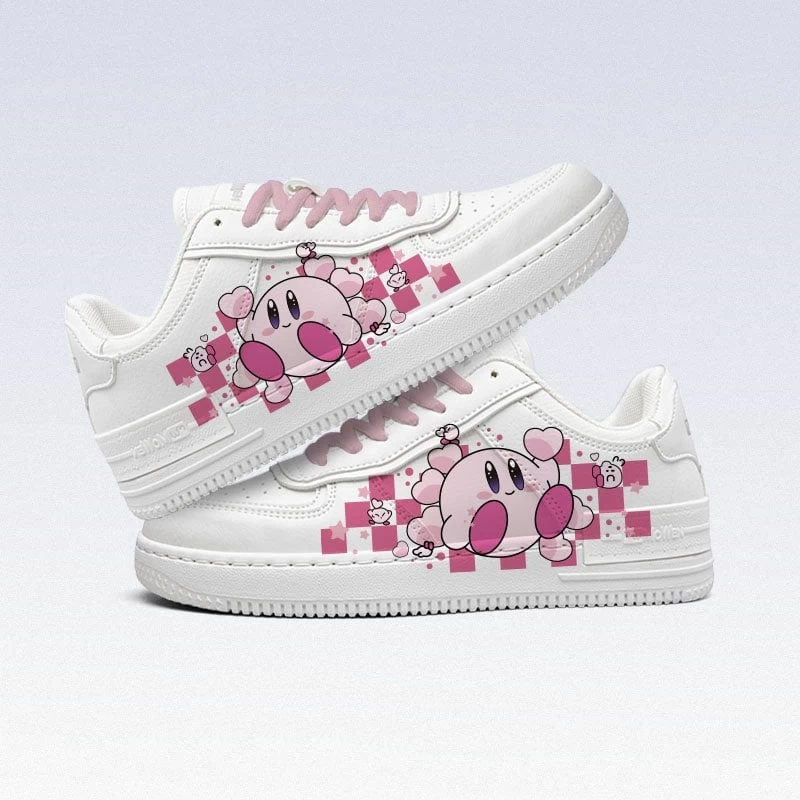 Cute Kirby Girls All-Match Low Top Sneakers 3 Cute Kirby Girls All-Match Low Top Sneakers