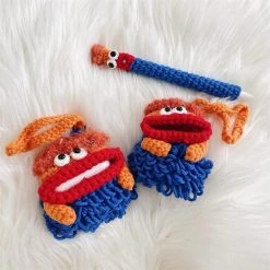 Cute Knitting Monster AirPods Case 12 Cute Knitting Monster AirPods Case -Kawaii Fashion Shop Cute Knitting Monster Earphone Case For Apple AirPods 1 2 3 Pro Charging Box Protection Cover 4