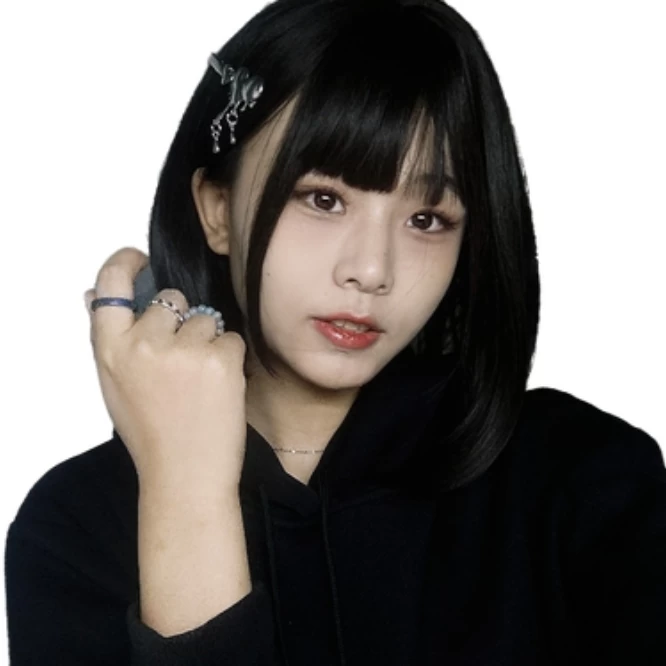 Cute Lolita Black Brown BOBO Wig 4 Cute Lolita Black Brown BOBO Wig - Image 2