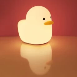 Cute Darling Ducky Night Light -Kawaii Fashion Shop Cute Night Light Silicone Soft Touch Sensor Animal Duck LED Night Lamp For Baby Children Kid 2