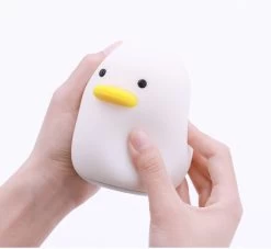 Cute Darling Ducky Night Light -Kawaii Fashion Shop Cute Night Light Silicone Soft Touch Sensor Animal Duck LED Night Lamp For Baby Children Kid 4