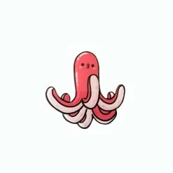 Cute Octopus Enamel Pins -Kawaii Fashion Shop Cute Octopus Sausage Brooches For Kids Cartoon Acrylic Custom Pin Vintage Badges Jewelry Wholesale Backpacks Accessories 4