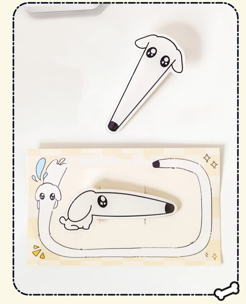 Cute Proboscis Dog Acrylic Hair Clip 9 Cute Proboscis Dog Acrylic Hair Clip - Image 7