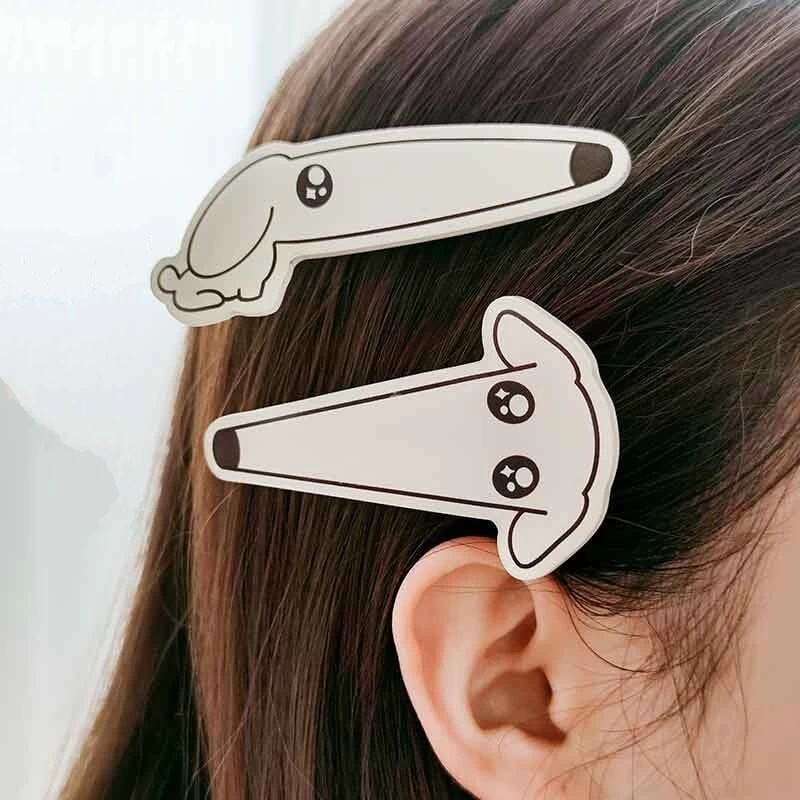 Cute Proboscis Dog Acrylic Hair Clip 3 Cute Proboscis Dog Acrylic Hair Clip