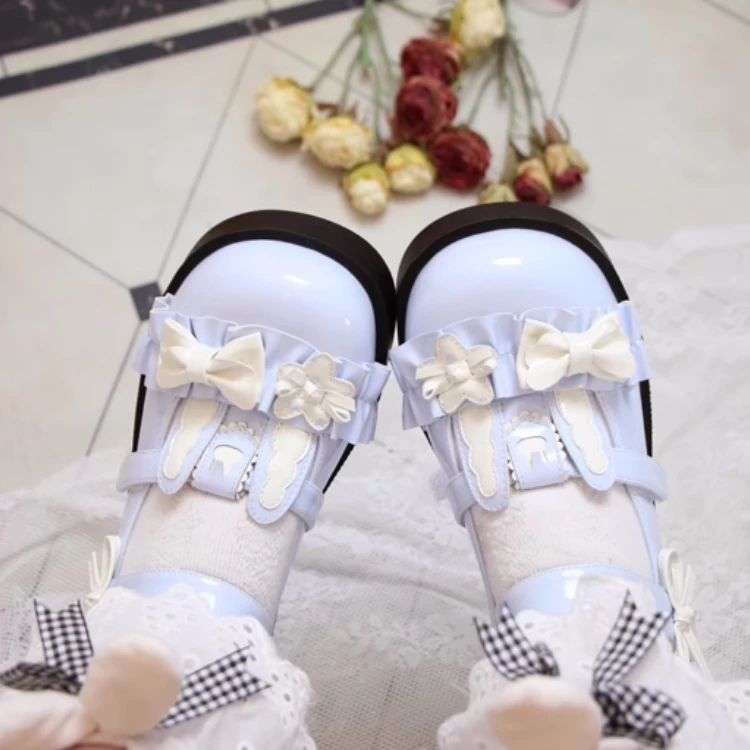 Cute Rabbit Bow Round Toe Lolita Shoes 12 Cute Rabbit Bow Round Toe Lolita Shoes - Image 10