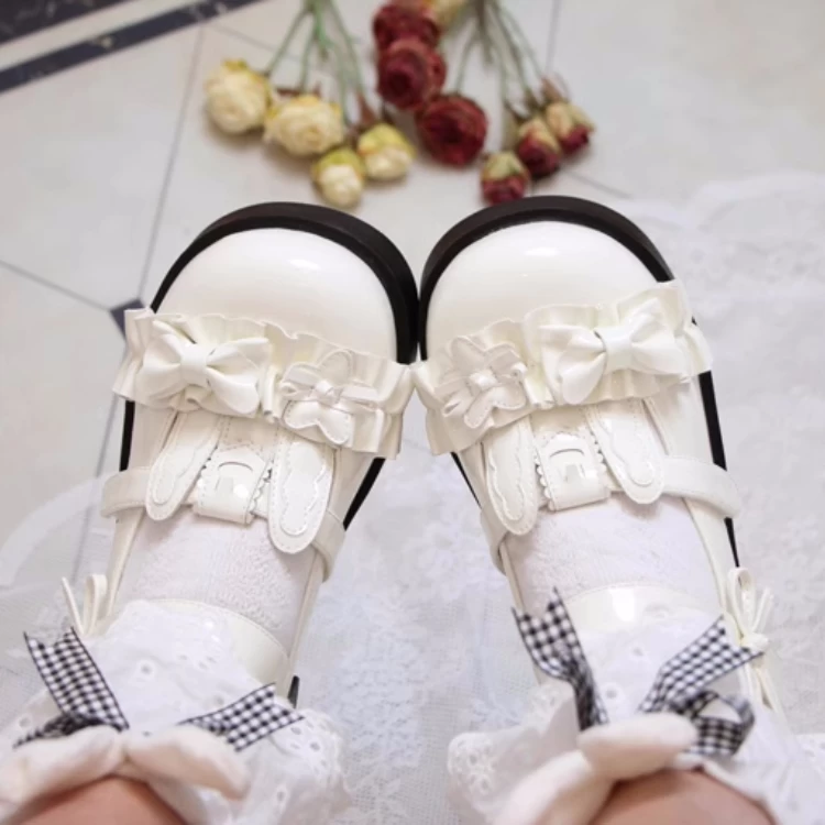Cute Rabbit Bow Round Toe Lolita Shoes 14 Cute Rabbit Bow Round Toe Lolita Shoes - Image 12