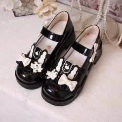 Cute Rabbit Bow Round Toe Lolita Shoes 19 Cute Rabbit Bow Round Toe Lolita Shoes -Kawaii Fashion Shop Cute Rabbit Bow Round Toe Lolita Shoes 6