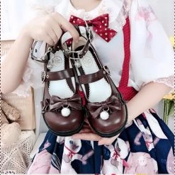 Cute Retro Style Platform Round Toe Lolita Shoes -Kawaii Fashion Shop Cute Retro Style Platform Round Toe Lolita Shoes 2