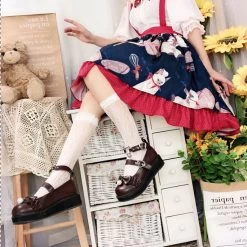 Cute Retro Style Platform Round Toe Lolita Shoes -Kawaii Fashion Shop Cute Retro Style Platform Round Toe Lolita Shoes 3