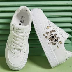 Cute Siamese Cat Print All-match Sneakers -Kawaii Fashion Shop Cute Siamese Cat Print All match Sneakers 2
