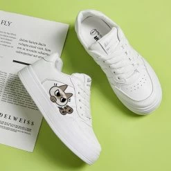 Cute Siamese Cat Print All-match Sneakers -Kawaii Fashion Shop Cute Siamese Cat Print All match Sneakers 3